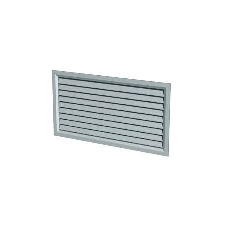 TECNO VENTIL PAEA GRIGLIA ESPULSIONE/PRESA ARIA 450X600MM ALETTE FISSE PARALLELE LATO CORTO ALLUMINIO ANODIZZATO