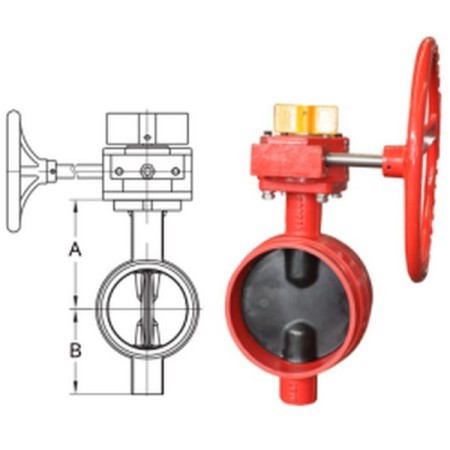 Bocciolone 970/fm papillon des gaz rainuré ul/fm d. 3"