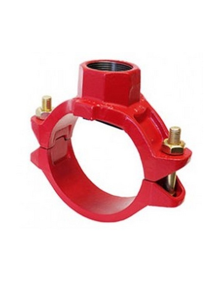 Bocciolone gr8lok 932 support fileté de jonction d. 2.1/2"x1.1/2 » peint en rouge