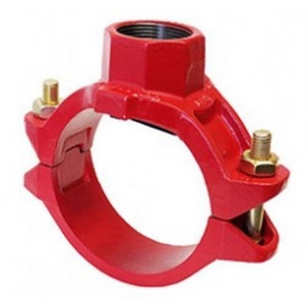 Bocciolone gr8lok 932 support fileté de jonction d. 6"x1.1/4 » peint en rouge