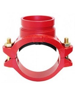 Bocciolone gr8lok 933 unión de soporte ranurado d. 3"x1.1/2" pintado de rojo