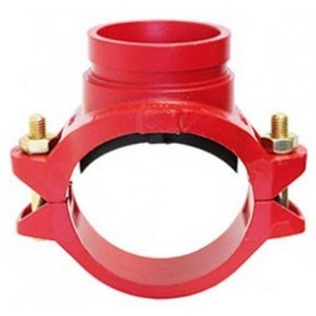 Bocciolone gr8lok 933 unión de soporte ranurado d. 3"x1.1/4" pintado de rojo