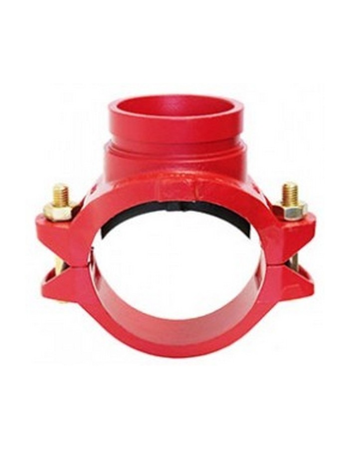 Bocciolone gr8lok 933 grooved bracket junction d. 6"x2.1/2" painted red