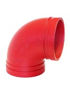 Bocciolone gr8lok 935 curva 90° d. 1.1/2" pintado de rojo