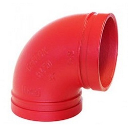 Bocciolone gr8lok 935 curva 90° d. 5" pintado de rojo