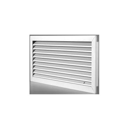 SAGICOFIM AD250 GRILLE DE RETOUR 300X150MM AILETTES PARALLÈLES FIXES CÔTÉ LONG RAL9010