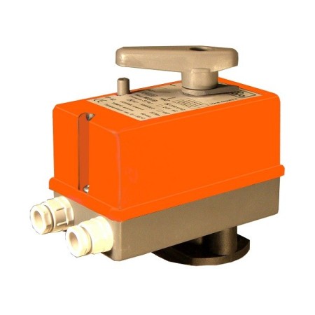 Motore comando 3 fili 2contatto ausiliario 60"per 90° attacco iso 5211 f05 q11 24 vac per valvole 2/3 vie d. 1"1/4 - 2"