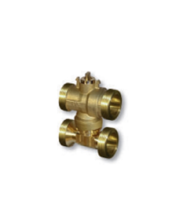 Válvula de bola rápida de 4 vías d. 3/4" con...