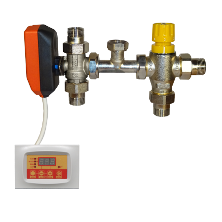 De Pala Kit integrazione solare caldaia valvola motorizzata+miper termostaticac/centralina digitale attacchi bocchettone