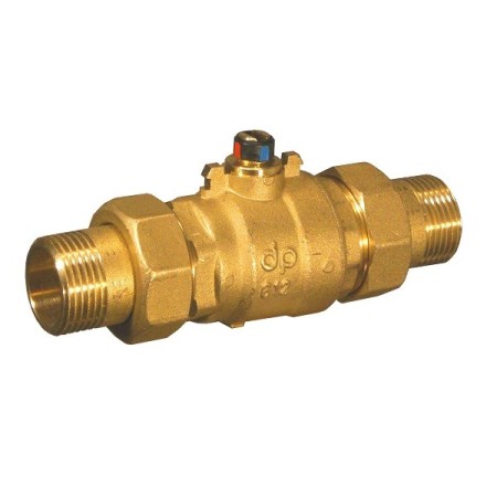 2-way ball valve body d. 3/4" all/no type union connections