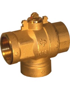 3-way ball valve body d. 3/4" diverter type 3 holes...