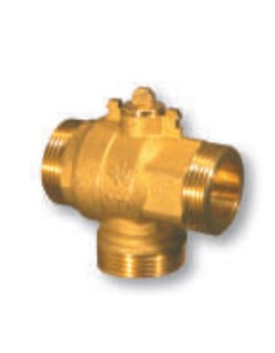 3-way ball valve body d.1"1/2 diverter type 3 holes male...