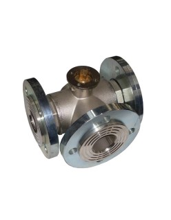 Ball valve body 3 ways DN 40 type 2-hole front diverter...