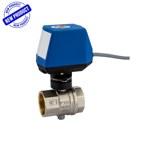 De Pala Valvola a farfalla 2 vie d. 1/2" tipo tutto/niente attacchi femminac/adattatore x motorizzazione de pala