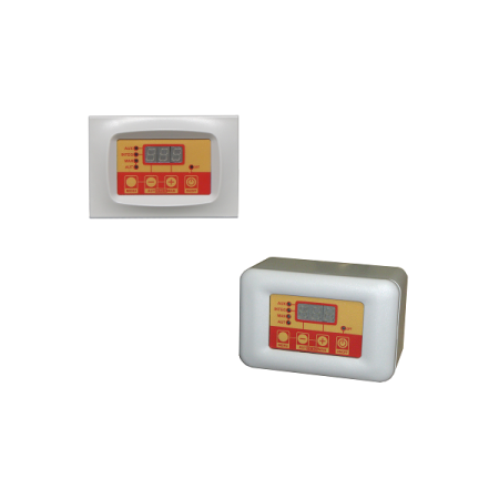 Régulateur de température mural numérique pour panneaux solaires à circulation naturelle 1 sonde de température, boîte et plaque