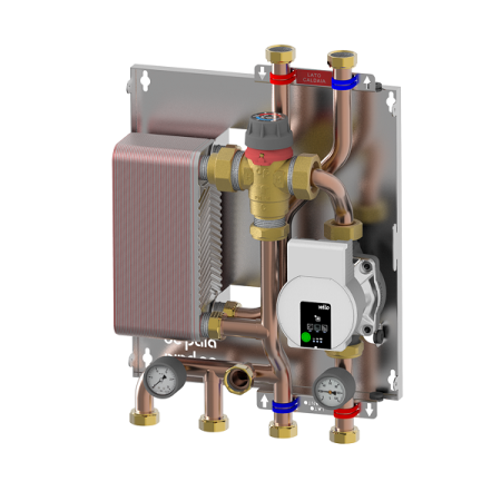 Unidad de separación: generador de calor/sistema de calefacción con suministro mixto solo fijo p.kw 35