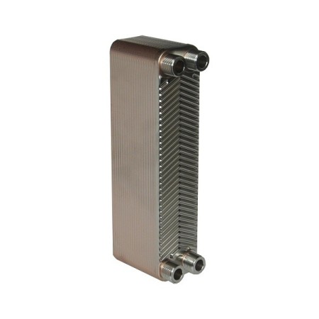De Pala Scambiatore a piastre in acciaio inox saldobrasato 30 piastre attacchi 3/4"misure 315x73x72mm