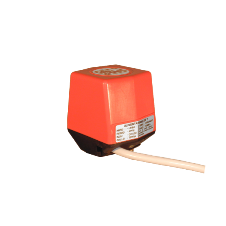 3-Leiter-Steuermotor 1 Hilfskontakt AP 55" für 2- und 3-Wege-Ventilsektoren 230VAC