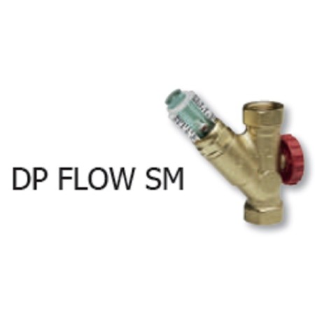 Balancer valve dp flow sm dn15 female/female connections flow rate 0-8 l/min kvs 1,7