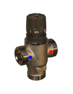 Manueller Thermostatmischer für Kesselanlagen d. 1" Stecker