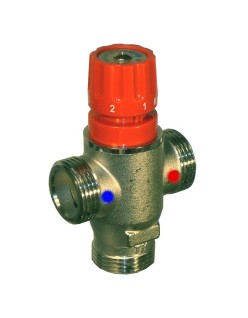 Manual thermostatic mixer for radiant panel systems...