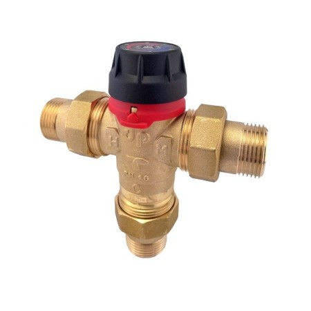 Mezclador termostático lateral para regulación de calefacción a baja/media temperatura 20-65°c - ø 1" hembra