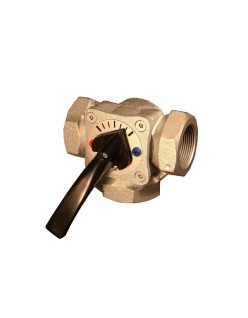 3-way mixer/diverter valve d. 1"1/2 female sector plug