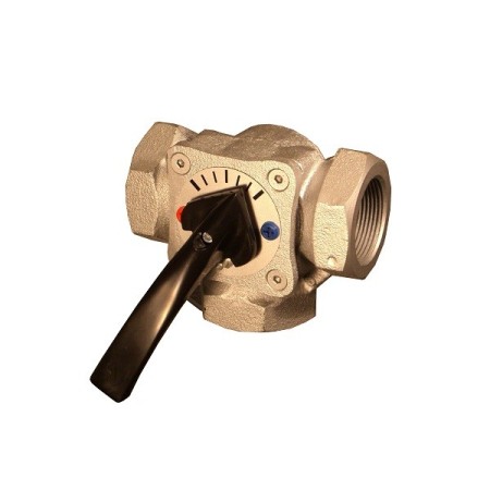 3-way mixer/diverter valve d. 3/4" female rotor plug