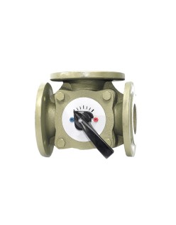 3-way mixer/diverter valve dn 50 flanged shutter sector...