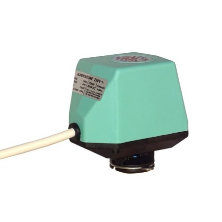 Motor frigorífico de 2 hilos 1 contacto auxiliar de 60" para conexión a 90° ISO 5211 F03 Q9 230VAC para válvulas de 2/3 vías d.1/2"-3/4"-1"