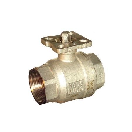 Corps de vanne en acier inoxydable 2 voies d. 3 » type tout/rien raccords femellesBride AISI 316 ISO 5211 F07/F10 Q17