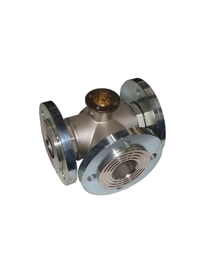 Ball valve body 3-way DN 65 type 3-hole front...