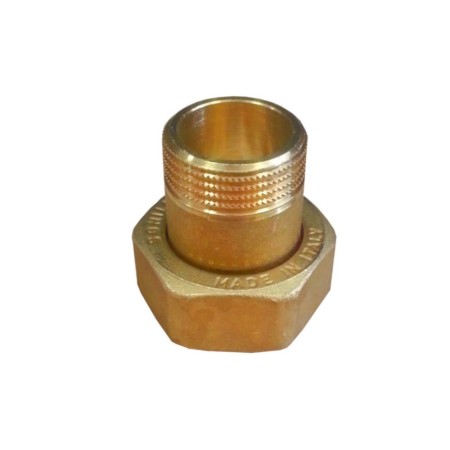 Fitting kit for 3/4" m 3-way valves g 3 ways male connection yellow brass3 nuts d.3/4" + 3 shanks d.1/2"