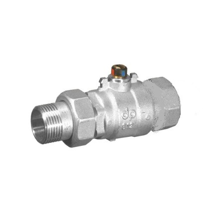 2-way ball valve body d. 1" type all/nothing female connections/nickel-plated union shaft connection m7-r7-p7-t7