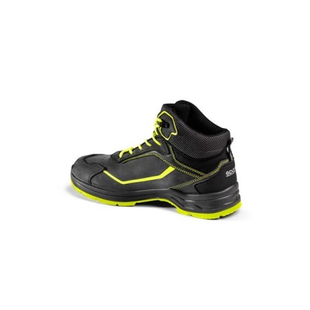 ZAPATILLA SPARCO INDY-H S3 ESD JURI GRIS OSCURO/AMARILLO FLUORESCENTE EU44