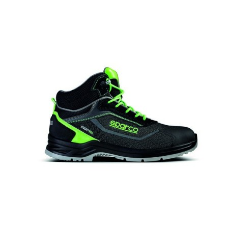 SPARCO INDY-HE RANGER S3 ESD SCHWARZ/GRÜN FLUORESZIERENDER SCHUH EU37