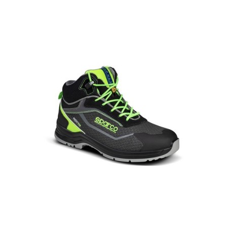 SPARCO SCARPA INDY-HE RANGER S3 ESD NERO/VERDE FLUORESCENTE EU35