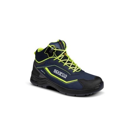 ZAPATILLA SPARCO INDY-H RICHMOND S3 ESD AZUL MARINO/AMARILLO FLUORESCENTE EU45