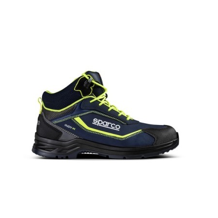 SPARCO INDY-H RICHMOND S3 ESD SCHUH MARINEBLAU/FLUORESZIEREND GELB EU37