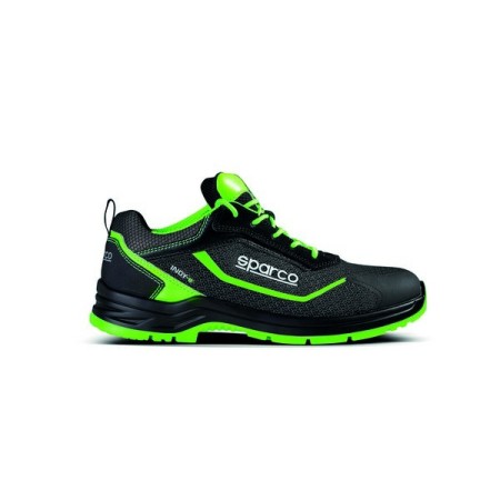 ZAPATILLA FLUORESCENTE SPARCO INDY-E FORESTER S3 ESD NEGRO/VERDE EU40