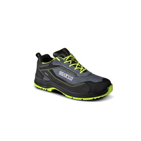 SPARCO SCARPA INDY TEXAS S1P ESD GRIGIO SCURO/GIALLO FLUORESCENTE EU35