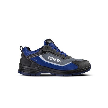 CHAUSSURE SPARCO INDY CHARLOTTE S3 ESD GRIS FONCÉ/BLEU CLAIR EU44