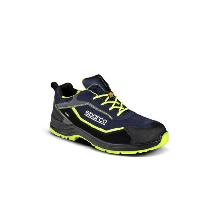 SPARCO INDY BALTIMORE S3 ESD SCHUH MARINEBLAU/FLUORESZIEREND GELB EU46