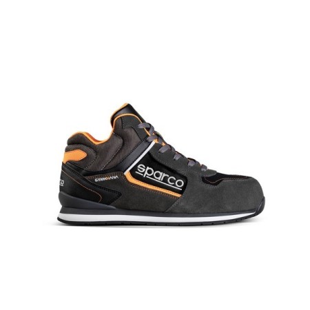 SPARCO SCARPA GYMKHANA-H ACROPOLIS S3 ESD DUNKELGRAU/FLUORESZIERENDES ORANGE EU39