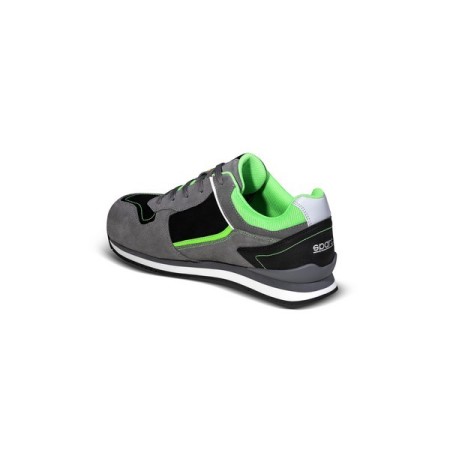 SPARCO GYMKHANA CHESTER S3 ESD SHOE DARK GREY/FLUORESCENT GREEN EU47