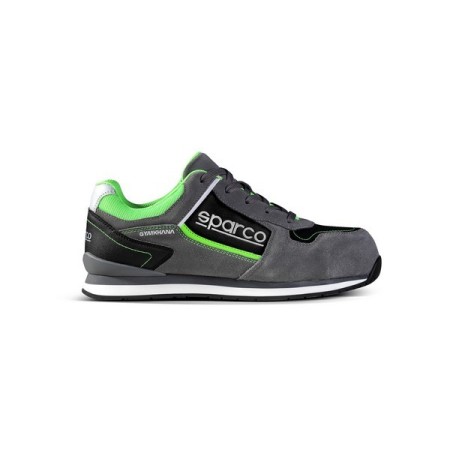 SPARCO GYMKHANA CHESTER S3 ESD SHOE DARK GREY/FLUORESCENT GREEN EU36