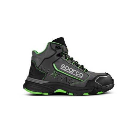 CHAUSSURE SPARCO ALLROAD-H LEAP S3 ESD GRIS FONCÉ/VERT FLUO EU46