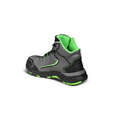 SPARCO ALLROAD-H LEAP S3 ESD SCHUH DUNKELGRAU/FLUORESZIEREND GRÜN EU41