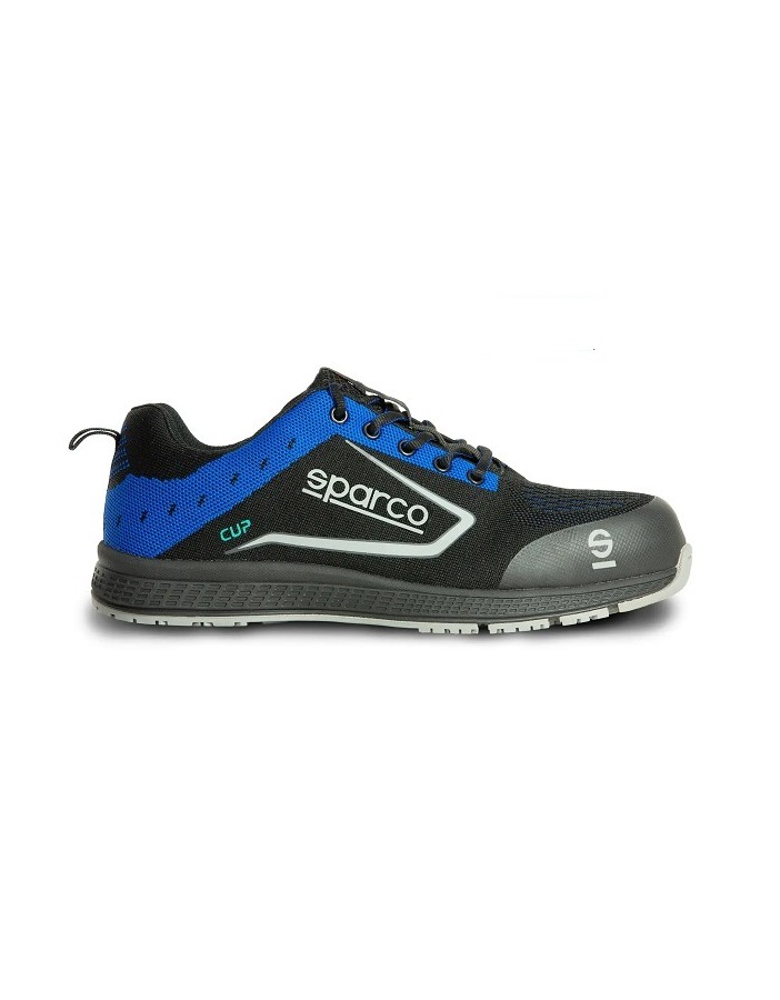 SPARCO CUP RICARD S1P SHOE BLACK/LIGHT BLUE EU38
