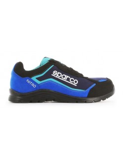SPARCO NITRO PETTER S3 SHOE BLACK/LIGHT BLUE EU43